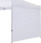 COOSHADE Instant SunWall 8x8 SideWall for Pop up Canopy Tent, 1 Pack Door Wall Only, White