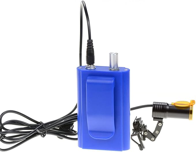 5W Waist Hanging Head Light with Plastic Clip Filter for Magnifier (Blue)