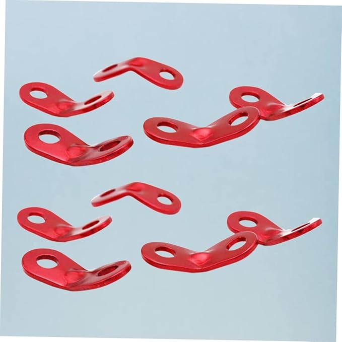 20pcs Tent Wind Rope Buckle Camping Tent Accessories Outdoor Rope Fastener Aluminum Alloy Buckle Easy Adjustment for Camping Hiking Backpacking