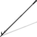 BsBsBest Fire Poker for Fire Pit, 31 Inch Extra Long Portable Campfire Poker for Fireplace, Camping, Wood Stove, Outdoor and Indoor Use, Rust Resistant Stainless Steel Black Finish