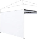 Joramoy Instant Canopy Sunwall 10×10 for Pop Up Canopy, Waterproof, UV Protection Canopy Sidewall, 1 Pack Straight Leg Canopy Side Panels Only（10×10, White)
