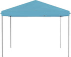 Outsunny 10' x 10' Pop Up Canopy Tent with Netting, Instant Gazebo, Screen House Room with Carry Bag, Height Adjustable, for Outdoor, Garden, Patio, Camping, Light Blue