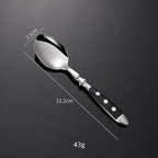 IKXO 36 Pieces Black Silverware Set, Black Flatware Set, Food-Grade Stainless Steel Cutlery Set for 6, Tableware Eating Utensils, Mirror Finished, Dishwasher Safe…
