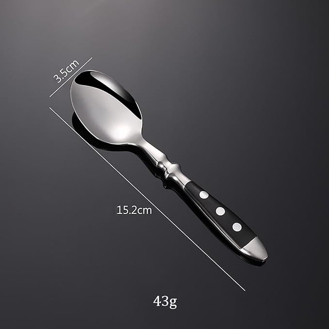IKXO 36 Pieces Black Silverware Set, Black Flatware Set, Food-Grade Stainless Steel Cutlery Set for 6, Tableware Eating Utensils, Mirror Finished, Dishwasher Safe…