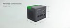 Schneider OffGrid 738Wh Portable Power Station, PPS730 Portable Solar Generator with Wireless Charging Pad, for Camping or Home