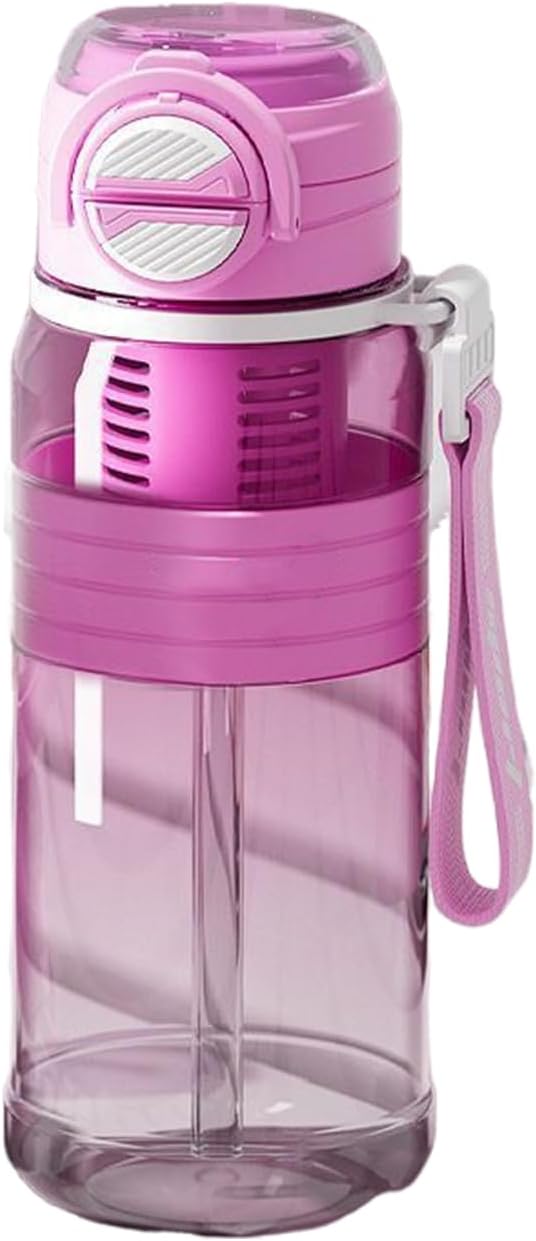Water Bottle Straw, Fitness Water Bottle 800ml, Drinking Cup Container with Tea Strainer, Hydration Accessory Category, Home Running Hiking for Camping Daily Indoor Travel Outdoor School Cycling