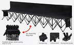 Yaheetech Foldable Sideline Bench 600D Oxford Double Layer Fabric