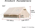 UNIISTRENGH Inflatable Camping Tent, Air Glamping Quick Set Up Waterproof Pop Up Tents with Stove Jack Hole and Carry Bag