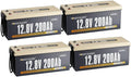 Power Queen 12V 200Ah LiFePO4 Battery 2560Wh, RV Lithium Battery up to 15000 Deep Cycles, Backup Power for Solar Off Grid, Home Energy Storage, Camper Van Trailer