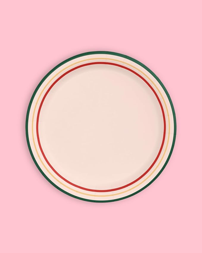 xo, Fetti Camp Gingham Paper Plates - 24 pk, 9" | Bachelorette Decorations, Camp Bride, Getting Lit + Getting Hitched, Gingham Birthday Party, Glamping Baby Shower Supplies, Cool Cake Plates