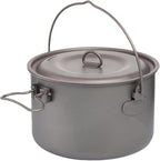 Compatible for Widesea Titanium Camping Tableware Cookware Set, Outdoor Cooking Pot Picnic Kitchen Hiking Trekking(1300ml)