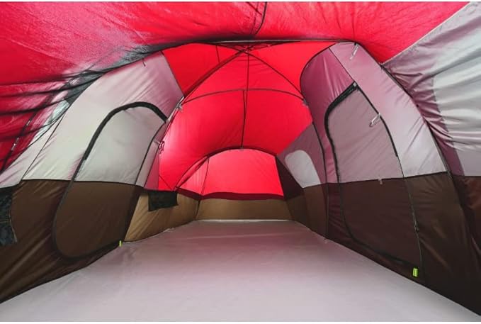Outdoor Backpack Tent Outdoor Camping 10-Person Red Family Picnic Portable Tent Hiking Tent