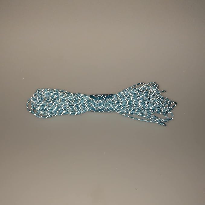 Paracord Planet – Fluorescent 1.75mm Reflective Guyline 95 Paracord Tent Rope Camping Parachute Cord – Neon Turquoise – 65ft