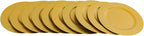 100 Pcs Charger Plates Bulk, 13 Inch Round Charger Plates Set, Table Decoration Dinner Tray for Wedding Party Baby Shower (Gold)
