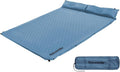 Naturehike Camping Sleeping Pad, Ultralight Camping Mat 2 Person with Pillow, Fast Inflating, Memory Foam Sleeping Pad for Hiking, RV Camping, Blue