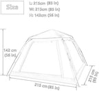 GeRRiT Tent Outdoor Outdoor 3-4 People Tent Automatic one Room one Hall Tent Family Camping Tent Increase Thickening rain Camping Tent,Outdoor Adventure, Seaside Vacation, Desert Travel, Park le