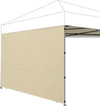 Joramoy Instant Canopy Sidewall 10×10 for Pop Up Tent, Waterproof Sunwall for Straight Leg Canopy with UV Protection, 1 Pack Side Panels Only(10×10, Beige)