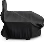 i COVER 66 Inch 600D Heavy Duty Water Proof Patio Outdoor Canvas Offset BBQ Barbecue Smoker Covers for Oklahoma Joe s Highland and Landmann Brinkmann Char-Broil Char-Griller