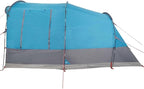 3-Person Green Waterproof Camping Tent with Tunnel Design, All-Season Outdoor Shelter for Backpacking and Hiking, Easy Setup Windproof Polyester Shelter with Mosquito