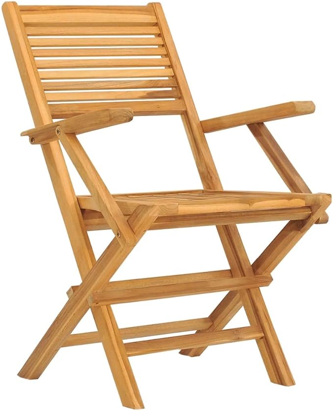 Folding Patio Chairs 8 pcs ,Outdoor Chairs,Garden Chair,Kitchen Chairs,Camping Chair,Leisure Chair,Decorative Chair,Conversation Chair,for Patio,Balcony,Party,21.7"x24.4"x35.4" Solid Wood Teak