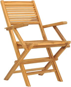 Folding Patio Chairs 8 pcs ,Outdoor Chairs,Garden Chair,Kitchen Chairs,Camping Chair,Leisure Chair,Decorative Chair,Conversation Chair,for Patio,Balcony,Party,21.7"x24.4"x35.4" Solid Wood Teak
