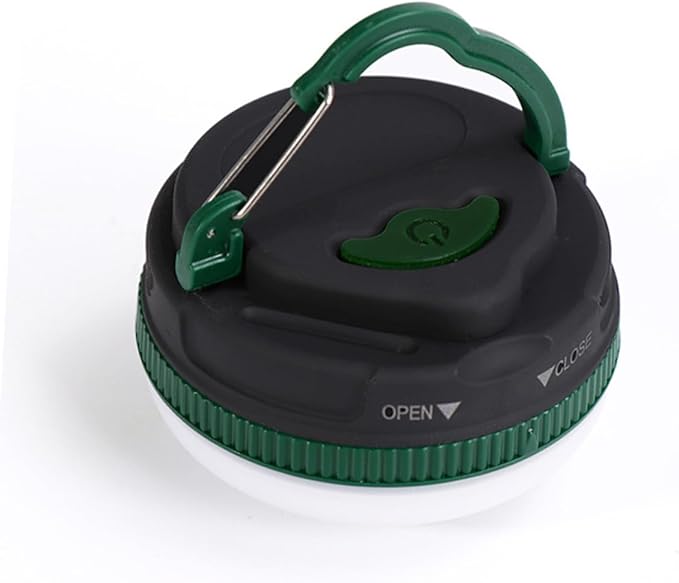 NOLITOY Portable LED Hanging Tent Light for Camping Lightweight Outdoor Lantern for Emergency Use Battery-Powered Green Tent Lamp Compact for Hiking Picnic Backpacking
