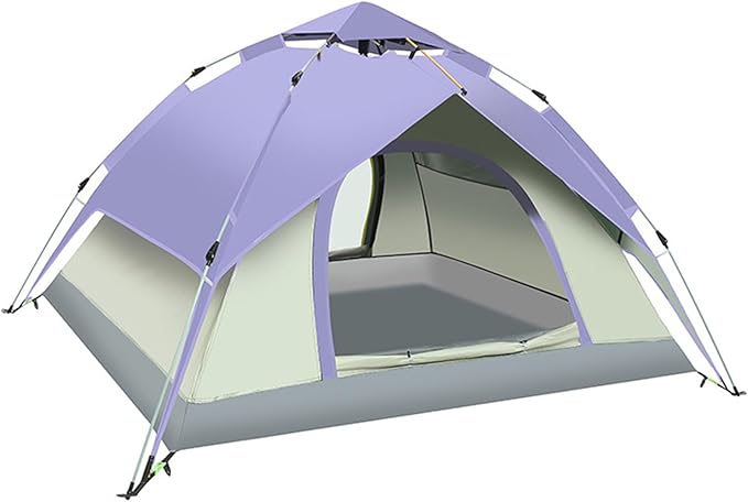 SFKLYU Outdoor Camping Tent 3/4 Person Waterproof Camping Tents Windproof Outdoor Backpacking Tent for Travel Hiking