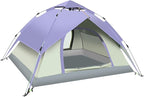 SFKLYU Outdoor Camping Tent 3/4 Person Waterproof Camping Tents Windproof Outdoor Backpacking Tent for Travel Hiking