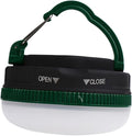 NOLITOY Portable LED Hanging Tent Light for Camping Lightweight Outdoor Lantern for Emergency Use Battery-Powered Green Tent Lamp Compact for Hiking Picnic Backpacking