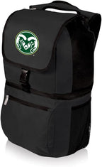 PICNIC TIME NCAA Colorado State Rams Zuma Backpack Cooler - Soft Cooler Backpack - Lunch Cooler, (Black)