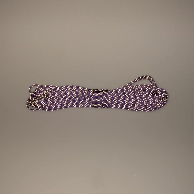 Paracord Planet – Fluorescent 1.75mm Reflective Guyline 95 Paracord Tent Rope Camping Parachute Cord – Purple – 65ft