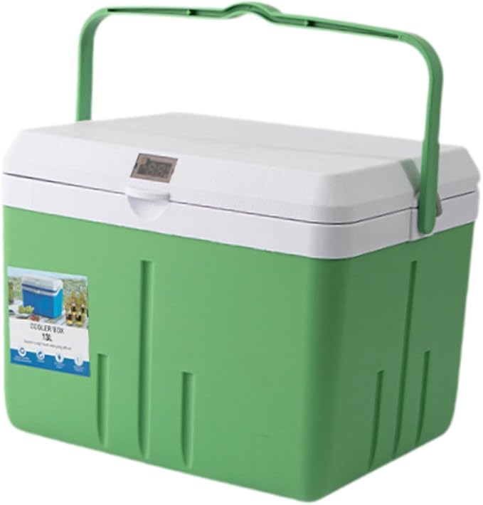 Cooler Box Ice Box 6L Personal with Handle for Freeze/Hot Food Ice Chest Small Insulated Box for Beach Camping Stall Outdoor