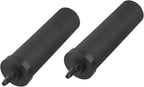 NSF Certified Activated Carbon Water Filter Elements, 2-Pack Coconut Shell Cartridges for Outdoor Camping and Hiking, Removes Sediment Rust Heavy Metals, 2.25x9.75 Inch, Black