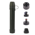 1 Pack Survival Water Filter Straw for Hiking & Camping, 2025 Personal Portable Water Purifier, 3000L Long Life, Includes Bottle & Hydration Bladder Adapters (1, Dark Green, 3x3x19.3cm)