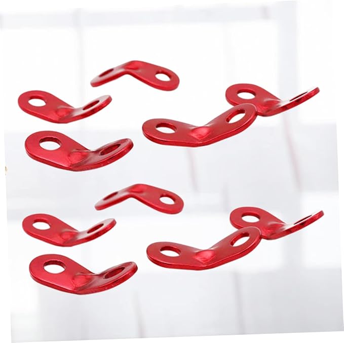 20pcs Tent Wind Rope Buckle Camping Tent Accessories Outdoor Rope Fastener Aluminum Alloy Buckle Easy Adjustment for Camping Hiking Backpacking