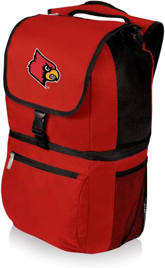 Picnic Time NCAA Louisville Cardinals Zuma Backpack Cooler, Red, 20 Liters