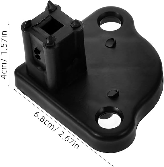 Rv Awning Bottom Bracket Foot Replacement Kit Compact Splashproof Tent Connection Base for Outdoor Camping Awning Support Stable Automatic Foot Design 2.67X2.67X1.57In