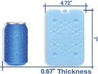 BLUE ELE Macaron-Colored Ice Pack for Lunch Box and Cooler, BPA Free, Reusable and Long Lasting, Slim and Lightweight Design, Set of 4, Fun & Colorful, BE01 Macaron-Colored