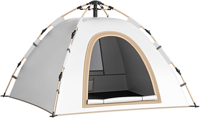 1/2/3 Person Camping Tent, Easy Setup Waterproof Family Dome Tent for Camping, Portable Beach Canopy Tent, Backpacking Tent for Outdoor Camping, Hiking (Color : /Beige, Size : 1 Person)