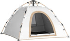 1/2/3 Person Camping Tent, Easy Setup Waterproof Family Dome Tent for Camping, Portable Beach Canopy Tent, Backpacking Tent for Outdoor Camping, Hiking (Color : /Beige, Size : 1 Person)