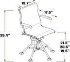 NEXCAM Field Chair for Hunting, Fishing, and Camping - Portable Hunting Chair with 360 Swivel - Tiltable and Rockable Fishing Chair with Adjustable Height