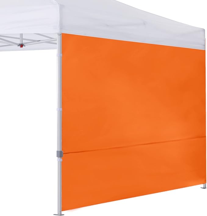 COOSHADE Instant Canopy SunWall 10x10 Canopy SideWall for Pop up Canopy Tent, 1 Pack Sidewall Only, Orange