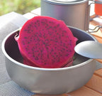 Pure Titanium Bowl Outdoor Camping Portable Single Layer Salad Bowl Household Tableware(1200ML)