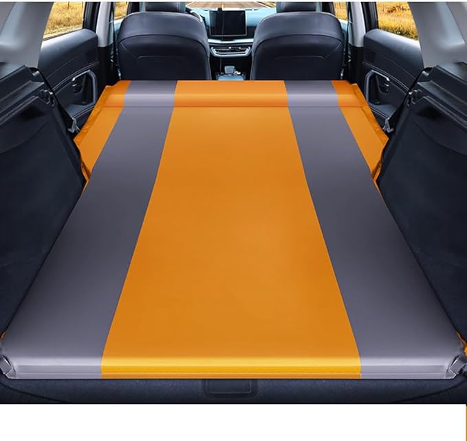 Car Inflatable Mattres for Jeep Grand Cherokee WH 2005 2006 2007 2008 2009 2010 Thickened Inflatable Back Seat Bed Outdoor Camping Sleeping Pad Portable Travel Mattress,Orange