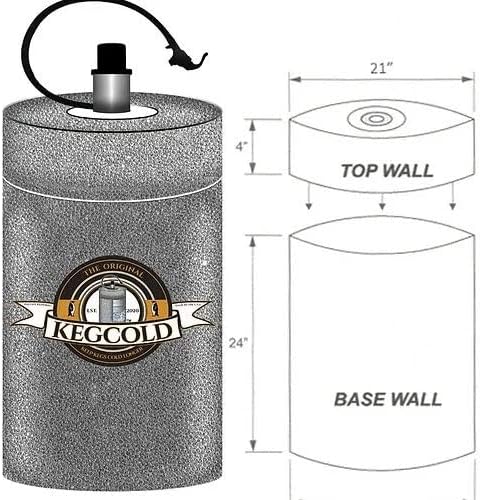 Portable Keg Cooler - Foldable, Reusable, Lightweight, Insulated, and Easy Setup
