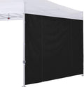 COOSHADE Instant SunWall 10x10 SideWall for Pop up Canopy Tent, 1 Pack Door Wall Only, Black