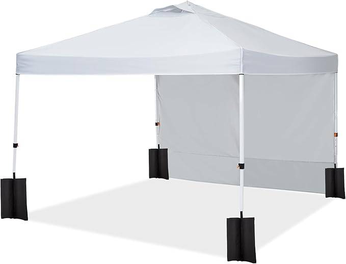 CABIHOME Quick Setup Pop Up Canopy Tent 10x10ft – Waterproof Outdoor Gazebo Shelter with Mesh Sidewalls & Mosquito Netting, Portable Folding Tent for Camping, Patio, Backyard, Events