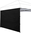 Joramoy Instant Canopy Sidewall 10×10 for Pop Up Tent, Waterproof Sunwall for Straight Leg Canopy with UV Protection, 1 Pack Side Panels Only(10×10, Black)