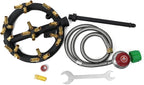 Propane Gas Outdoor Jet Burner with 23 Brass Tips and Regulator for Camping, Turkey, and Stove Buddy Cooking JB-23LP(Propane Gas 23 Tips & Regulator)