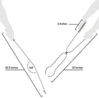 Solo Stove Fire Pit Tools – 2-Piece Set Includes 36.5" Fire Pit Poker and 32" Wood Tongs – Stainless Steel Grabber Tools for Outdoor Campfires, Bonfires, and Fire Pit Accessories